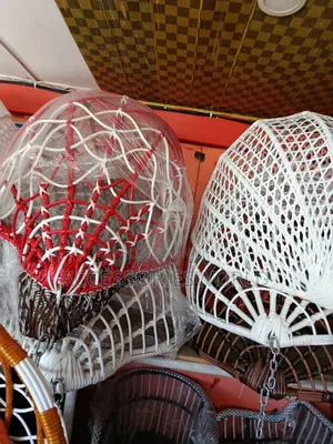 Modern Wicker Hanging Egg Swing Chair tare da Tsayawa & Cushion