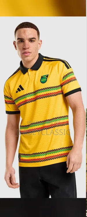 Yellow Reggae-Inspired Football Jersey - Tsarin Layi