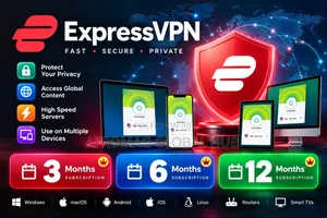 ExpressVPN | Android, iOS, PC, Mac | 12 Watan