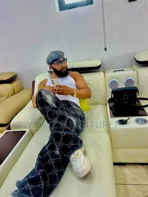 L-Shape Sofa Set da Bluetooth Speaker - Sabon Abu