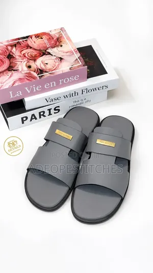 New Look Unisex Leather Slippers