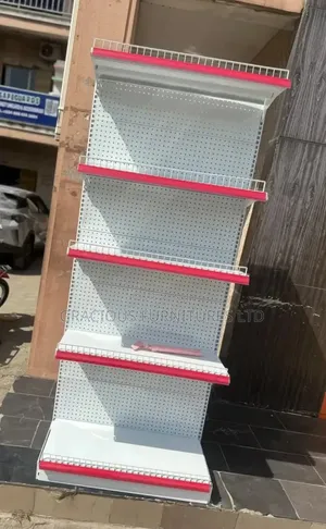 Single-Sided Supermarket Gondola Shelf - Brand New