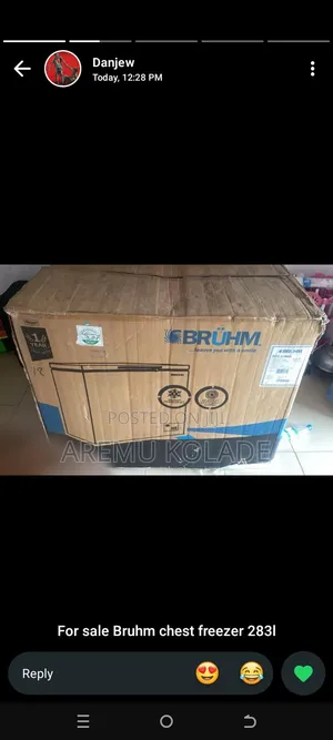 Bruhm Chest Freezer 283L - Sabon Abu