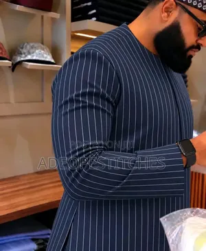 Striped Senator Kaftan by Wool & Co