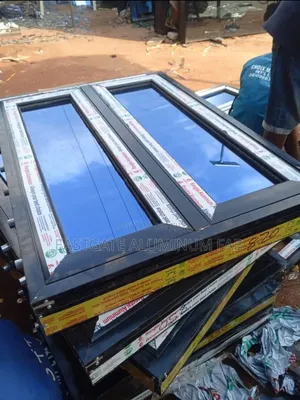 Black Casement Window - Aluminum Frame