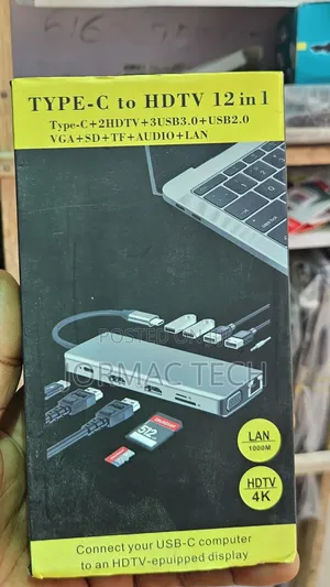 12-in-1 USB-C Hub zu HDTV Adapter