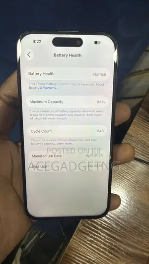 Apple iPhone 15 Pro 256GB Baki (UK Amfani, eSIM)