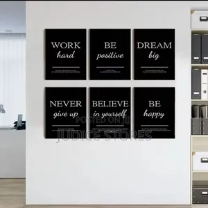 Acrylic Wall Frame Set (40x30cm) - 6 Pieces
