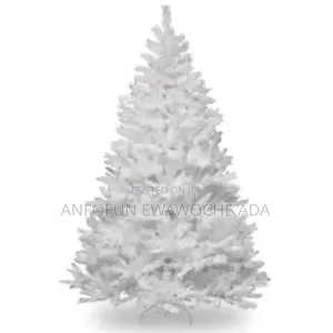Bishiyar Kirsimeti Ta Pine Mai Tsawon 10ft, Farar Kaya
