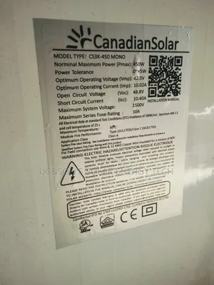 Canadian 450W Black Frame Solar Panel (Halfcut, 120 Cells)