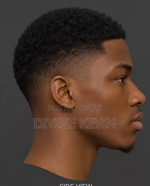 Realistic Igbo Male 3D Head Model (Lowcut Fade)