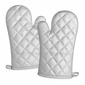 GE Silver Quilted Oven Mitts Mai Juriya Ga Zafi
