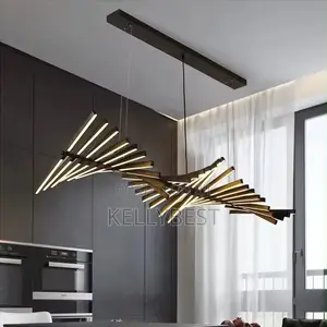 Kyawawan Hasken Fitila na LED Mai Siffar Geometric Baki da Fari
