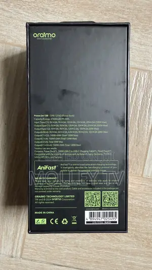 Oraimo 130W Ultra Fast PowerJet 130 Power Bank