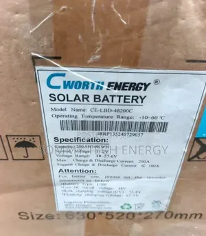 10kWh 48V Cworth Baturin Lithium Ion