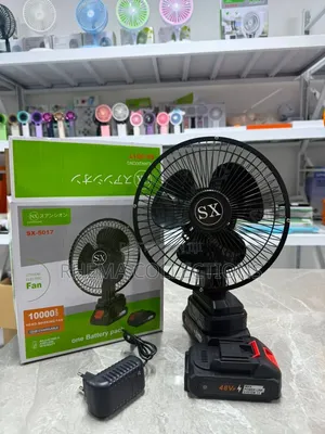 SX Juyawa Lithium Mai Sake Caji Fan Tare Da Baturi 2