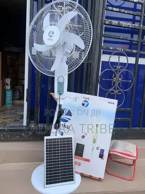 Leku 16-Inch Rechargeable Standing Fan da Solar Panel