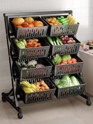 Brand New Food Storage Rack - 8 Compartments