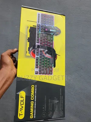T-Wolf 4-in-1 Gaming Combo Keyboard, Mouse, Headset & Mouse Pad