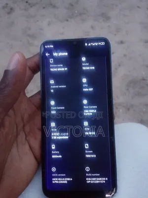 Tecno Spark 9T 128GB Purple (Na Amfani, Fuska Ta Fasa)
