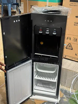 Cway Water Dispenser with Bottom Fridge and 3 Faucets