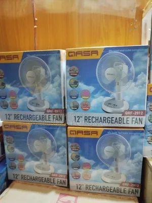 12 Inch Qasa Rechargeable Fan - Sayarwa A Nigeria