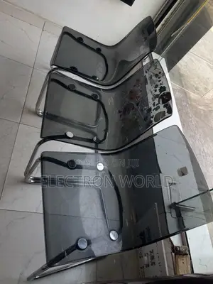 Smoke Grey Transparent Chair with Chrome Frame