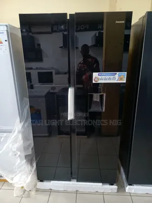Polystar Inverter Fridge Side by Side Mirror Black