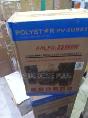 Polystar PV-SUB811 2.1 Channel Sound System - Sabon Abu