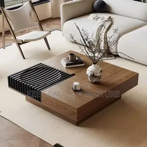 Modern Minimalist Square Wooden Center Table