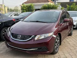 Honda Civic EX-L Sedan Burgundy 2014