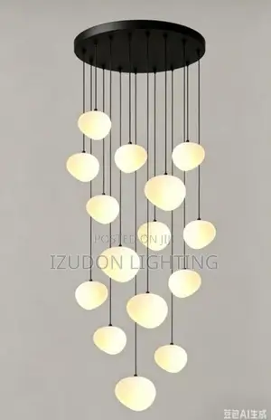 800mm Alatu Modern LED Bubble Pendant Chandelier