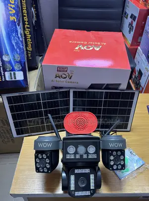 AOV 4-Lens AI Kamara Tsaro Mai Amfani da Hasken Rana