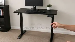 Sleek Black Electric Standing Desk