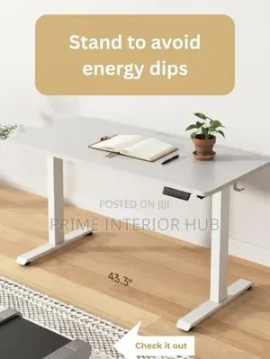 Fully Adjustable Electric Standing Desk - White