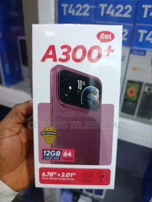 New Itel A300+ 64GB Black