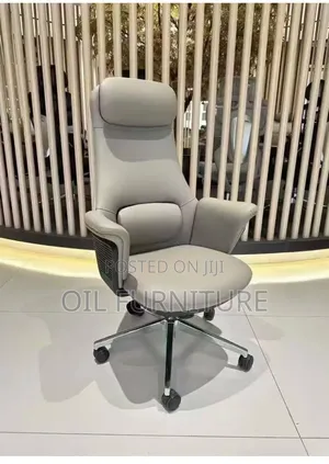 Executive Modern Ergonomic Office Chair with Headrest & Lumbar Cushion