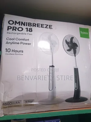 SYINIX Rechargeable Standing Fan 32W