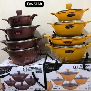 Dzire 5114 Granite 8-Piece Pot Set