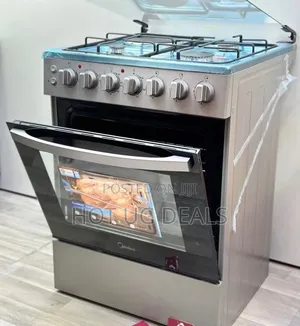 Midea 60x60 3 Gas + 1 Electric Cooker with Turbo Fan & Rotisserie